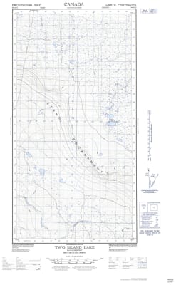 094O08E - TWO ISLAND LAKE - Topographic Map