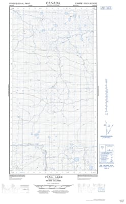 094O09W - TRAIL LAKE - Topographic Map