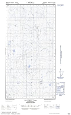 094O10E - TIGHTFIT LAKE - Topographic Map
