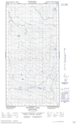 094O10W - TIGHTFIT LAKE - Topographic Map