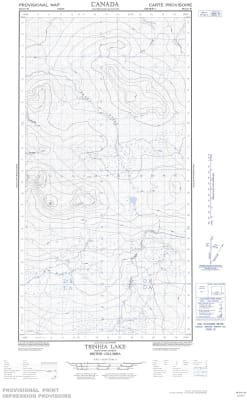 094O11W - TSINHIA LAKE - Topographic Map