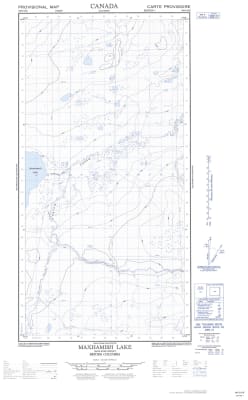 094O14E - MAXHAMISH LAKE - Topographic Map