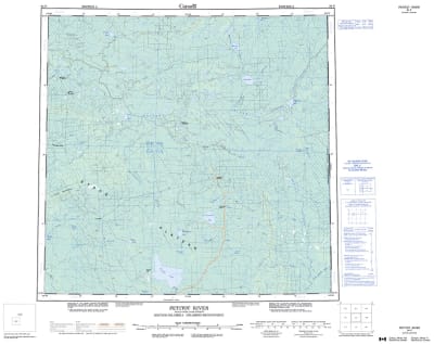 094P - PETITOT RIVER - Topographic Map