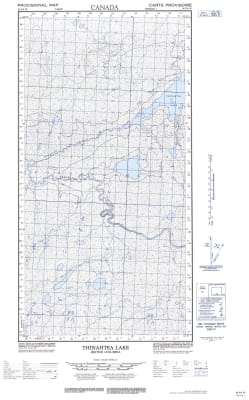 094P09W - THINAHTEA LAKE - Topographic Map