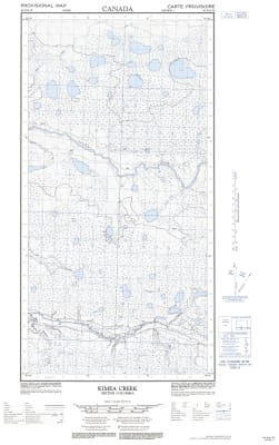094P10W - KIMEA CREEK - Topographic Map