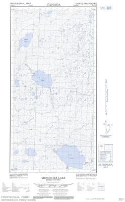 094P15E - MIDWINTER LAKE - Topographic Map
