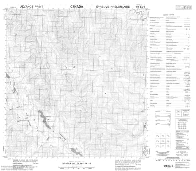 095E08 - SAHU LAKE - Topographic Map