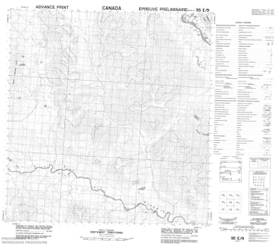095E09 - JORGENSON CREEK - Topographic Map