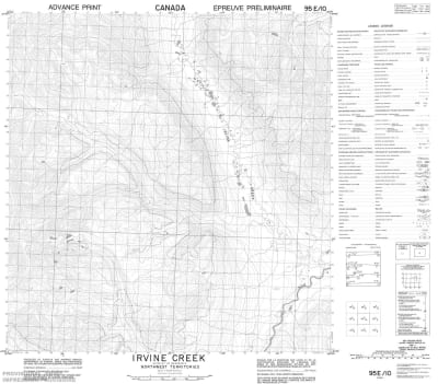 095E10 - IRVINE CREEK - Topographic Map