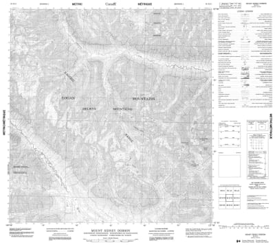 095E13 - MOUNT SIDNEY DOBSON - Topographic Map