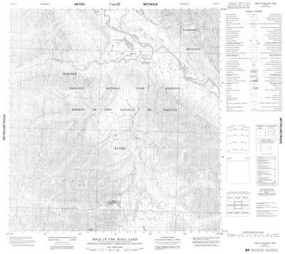095E14 - HOLE IN THE WALL LAKE - Topographic Map