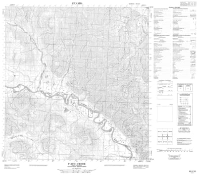 095E16 - FLOOD CREEK - Topographic Map