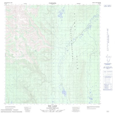 095G12 - MID LAKE - Topographic Map