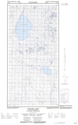 095H12E - ANTOINE LAKE - Topographic Map