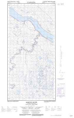 095H13E - MARTIN RIVER - Topographic Map