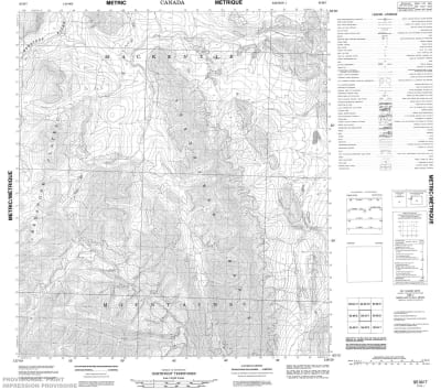 095M07 - TSEZOTENE RANGE - Topographic Map