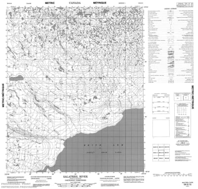 096G10 - SALATREIL RIVER - Topographic Map