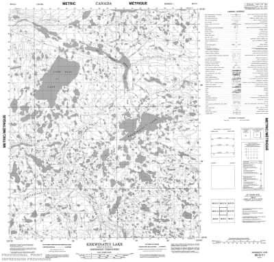 096G11 - KEKWINATUI LAKE - Topographic Map