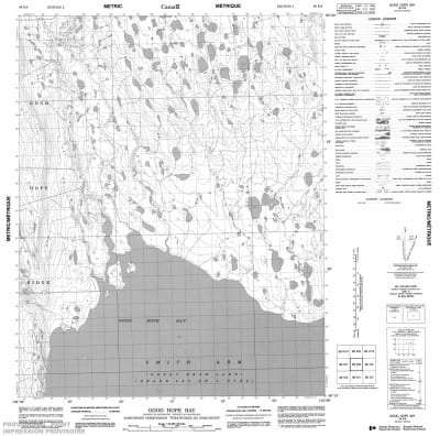 096K08 - GOOD HOPE BAY - Topographic Map
