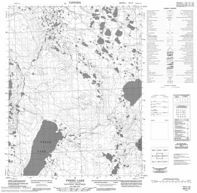 096K13 - TWEED LAKE - Topographic Map