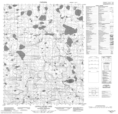 096L11 - LITTLE LOCHE LAKE - Topographic Map
