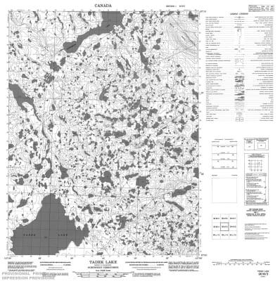 096M03 - TADEK LAKE - Topographic Map