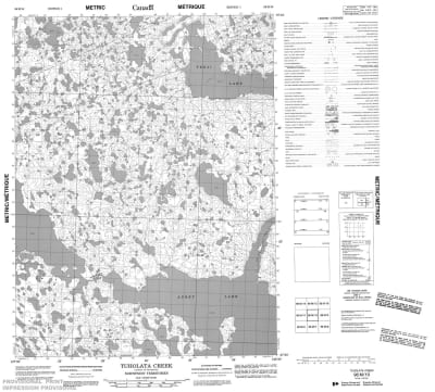096M10 - TUHOLATA CREEK - Topographic Map