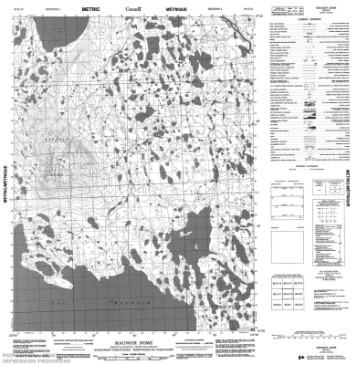 096N10 - MAUNOIR DOME - Topographic Map