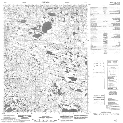 096O01 - NO TITLE - Topographic Map