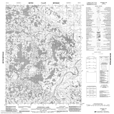 096O11 - STOPOVER LAKE - Topographic Map