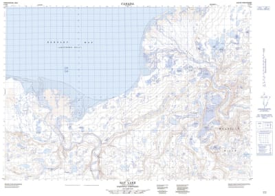 097D05 - RAT LAKE - Topographic Map