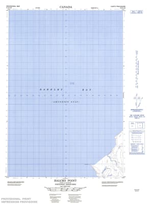 097D13E - HALCRO POINT - Topographic Map