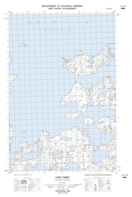 097F01W - CAPE PARRY - Topographic Map