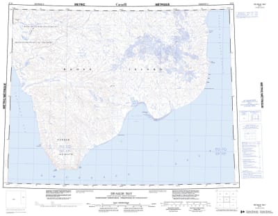 097H - DE SALIS BAY - Topographic Map
