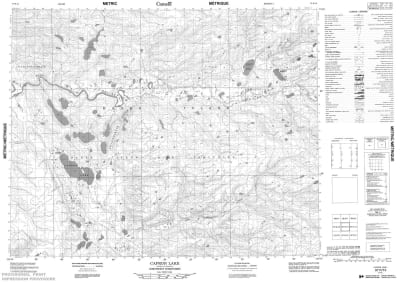 097H13 - CAPRON LAKE - Topographic Map