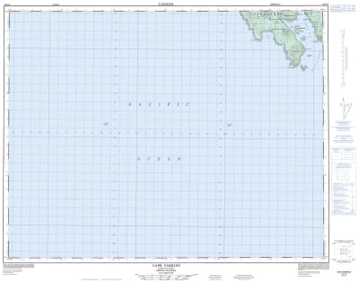 102I08 - CAPE PARKINS - Topographic Map