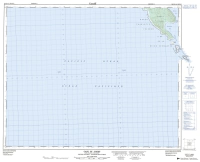 102O14 - CAPE ST. JAMES - Topographic Map