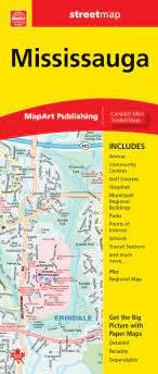 Mississauga Travel & Road Map. Folded maps have been the trusted standard for years, offering unbeatable accuracy and reliability at a great price. Detailed indices make for quick and easy location of destinations. Features arenas, community centres, golf