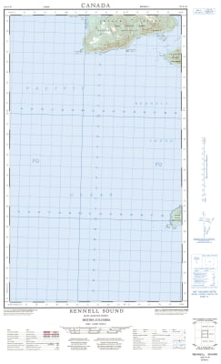 103F07W - RENNELL SOUND - Topographic Map