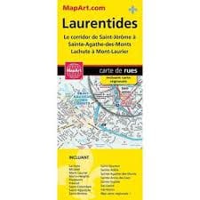 Laurentides Road Map. This detailed road map of Laurentides is colourful, detailed and easy to use. The Laurentides (also spelled Laurentians in English) refer to a mountain range located in southern Quebec, Canada. They are part of the Canadian Shield, w