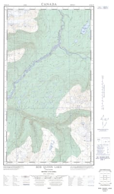 104B16W - BOB QUINN LAKE - Topographic Map