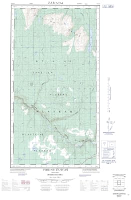 104J01E - TSENAGLODE LAKE - Topographic Map