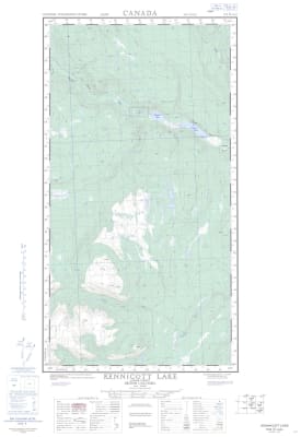 104J04E - KENNICOTT LAKE - Topographic Map