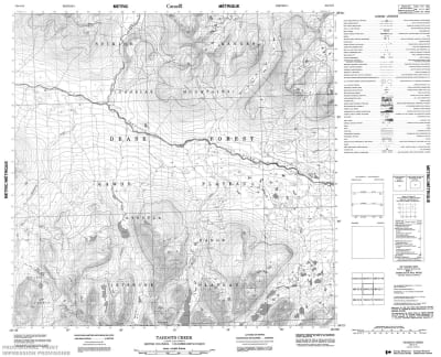 104O06 - TAHOOTS CREEK - Topographic Map