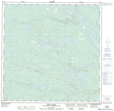 105A03 - DODO LAKES - Topographic Map