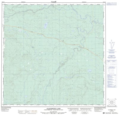105A04 - ALLEGRETTO LAKE - Topographic Map