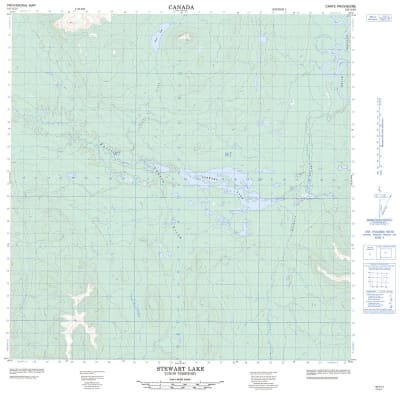 105A10 - STEWART LAKE - Topographic Map