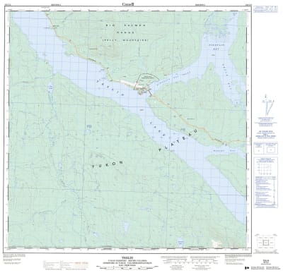 105C02 - TESLIN - Topographic Map