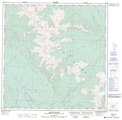 105C11 - MOUNT GRANT - Topographic Map