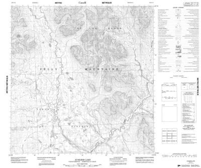 105G03 - JUNKERS LAKE - Topographic Map
